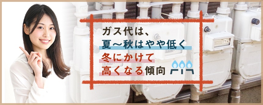 【月別】ガス代の平均支出
