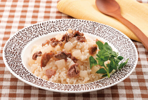 大根と牛肉のピラフ