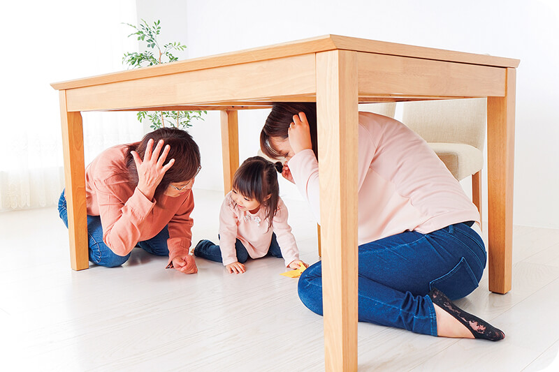 揺れている最中は「火より身の安全」