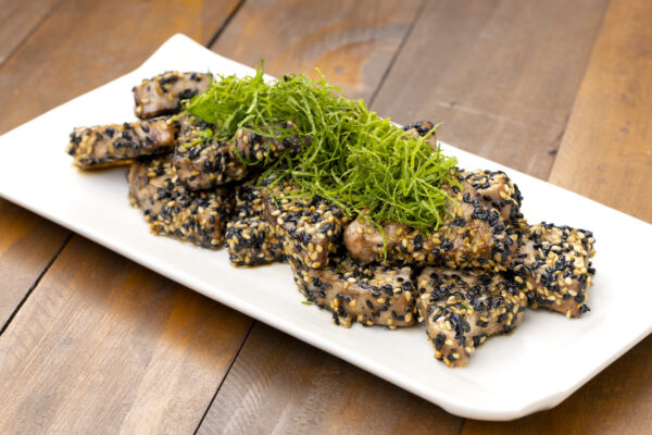 カツオのごままぶし焼き