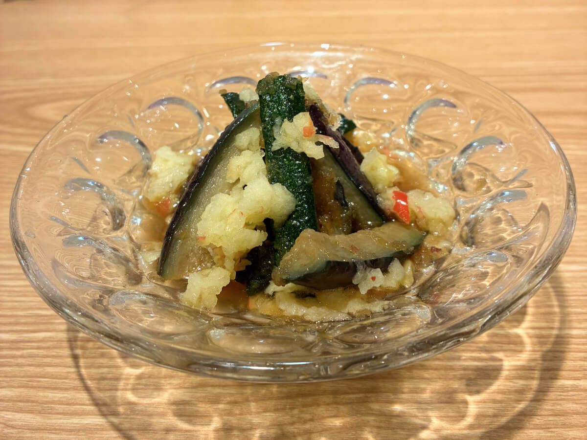 夏野菜のみぞれ揚げ浸し