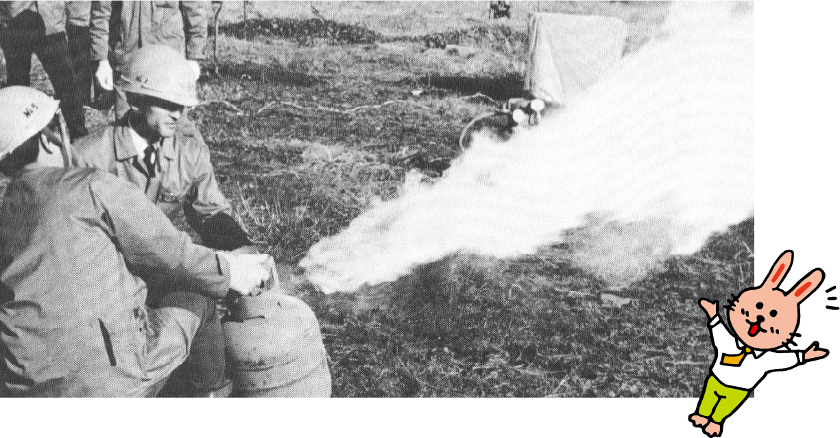 当時のガス容器の検査の画像